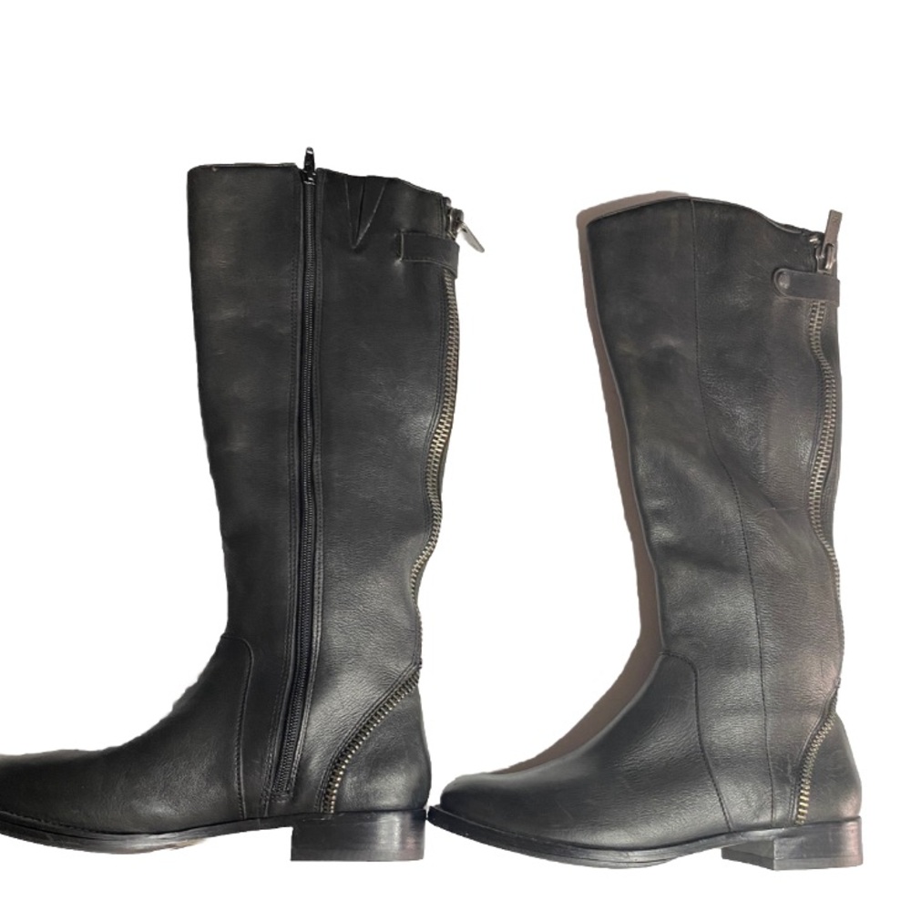 Arturo Chiang Atalicity Black Leather Knee High Riding Boots 7.5 Equestrian - Picture 6 of 15